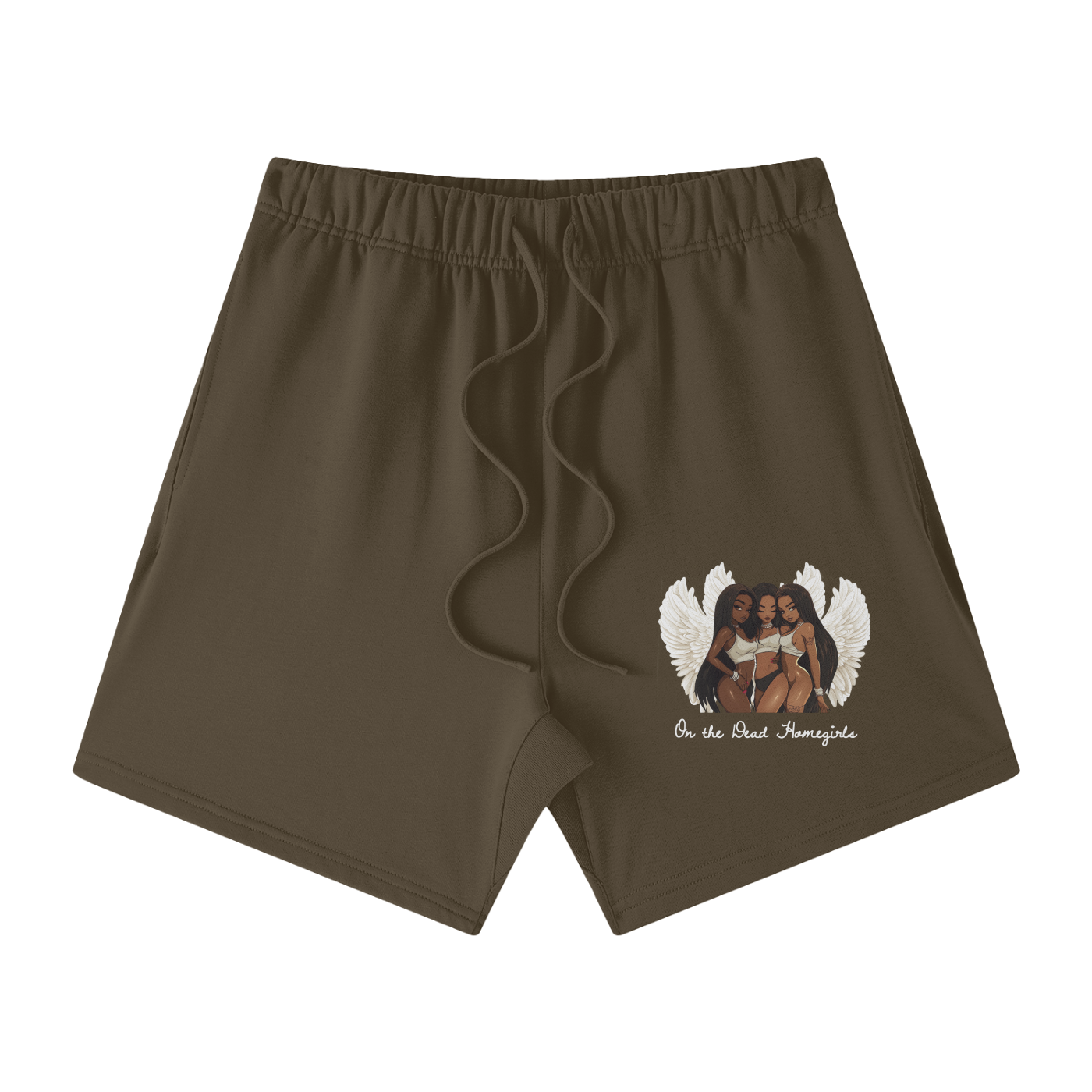 On the Dead Homegirls Unisex Heavyweight Loose Fit 100% Cotton Shorts