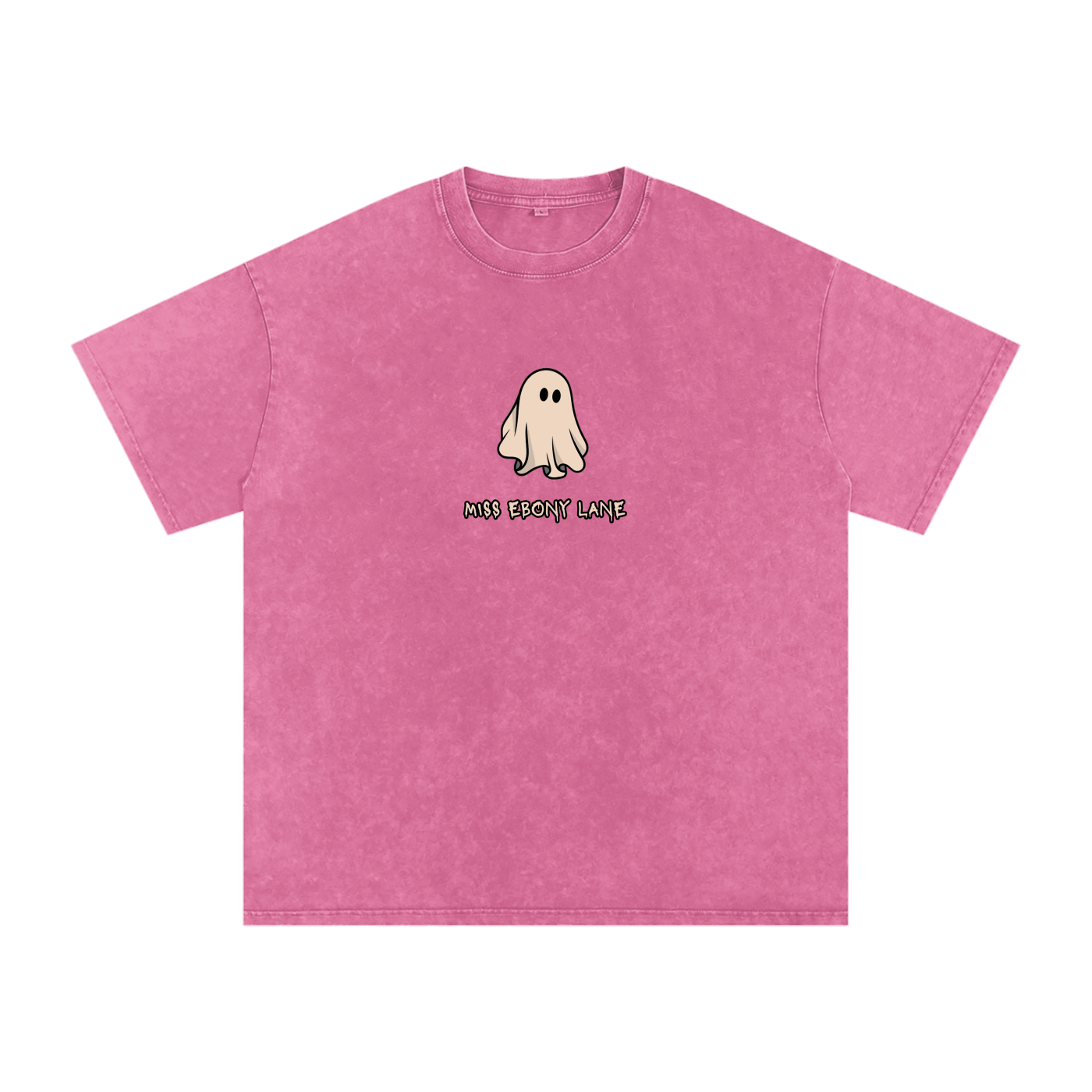 Spooky Dooky Snow Washed Oversized Cotton T-Shirt