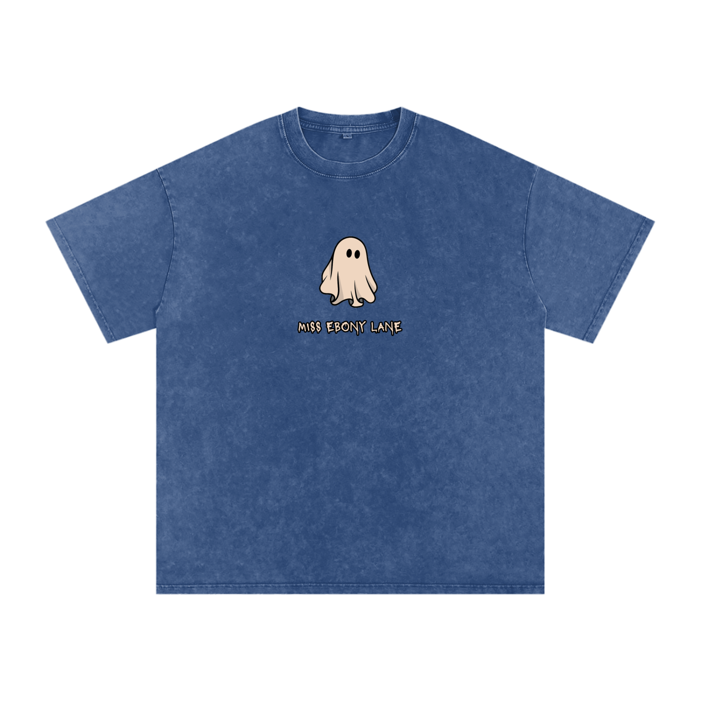 Spooky Dooky Snow Washed Oversized Cotton T-Shirt
