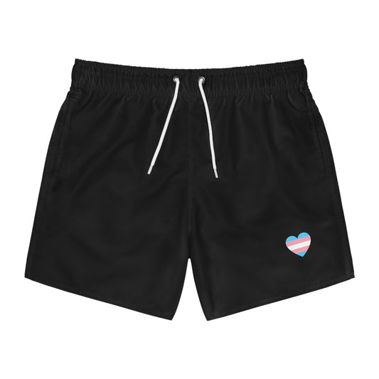 Trans Pride Lined Swim Trunks, Men's LGBTQ+ Swimsuit