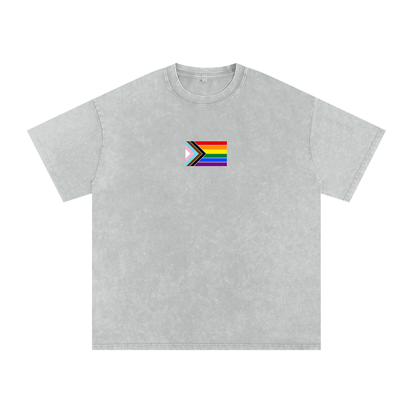 LGBTQ+ Pride Acid Wash Oversize T-Shirt (Made in America)