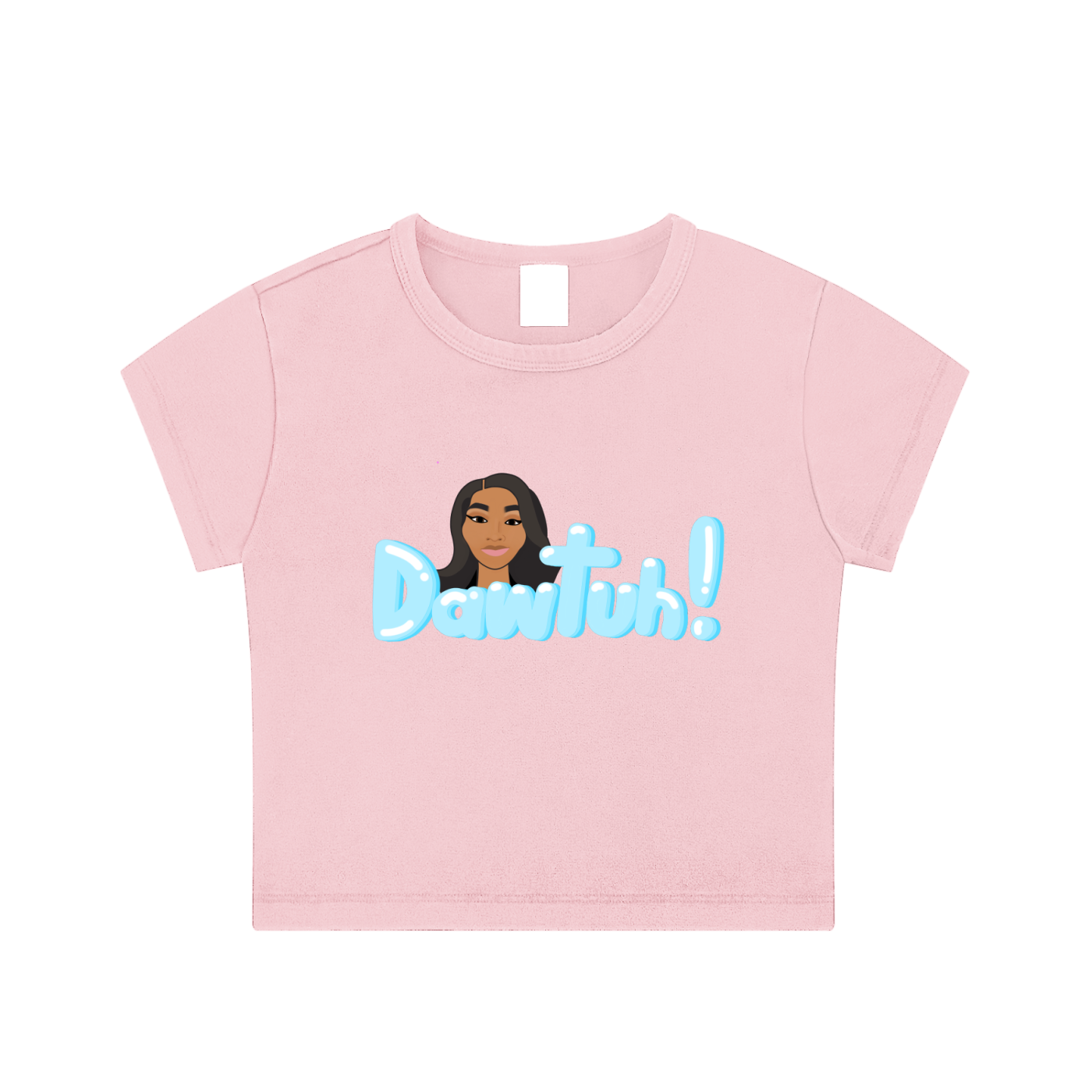 Dawtuh! Snow Washed Crop Top