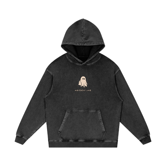 Spooky Dooky Halloween Snow Washed Loose Cotton Hoodie