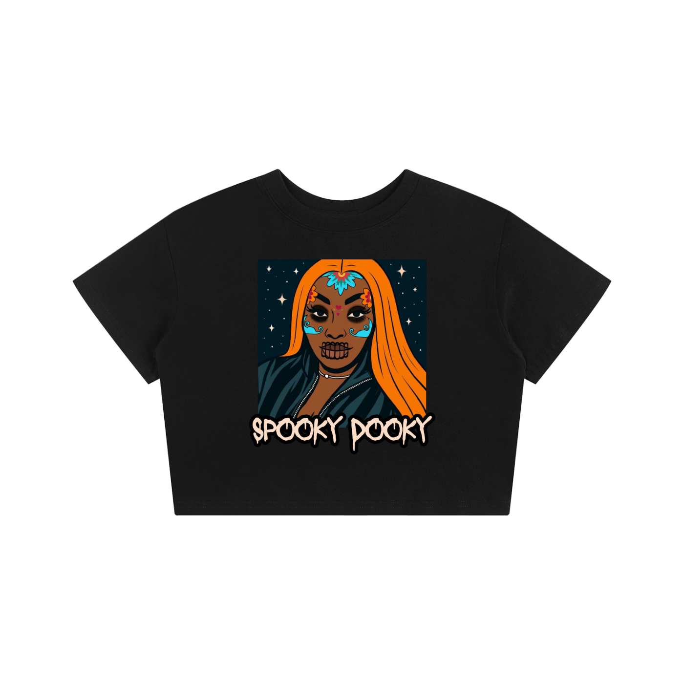 SPOOKY DOOKY Baby Tee Seamless T-Shirt