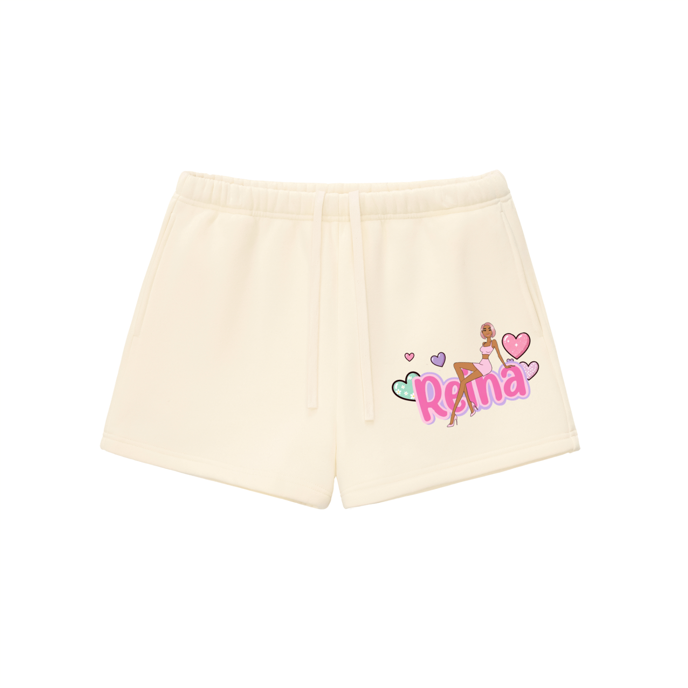 Reina Essential Fleece Drawstring Sweatshorts