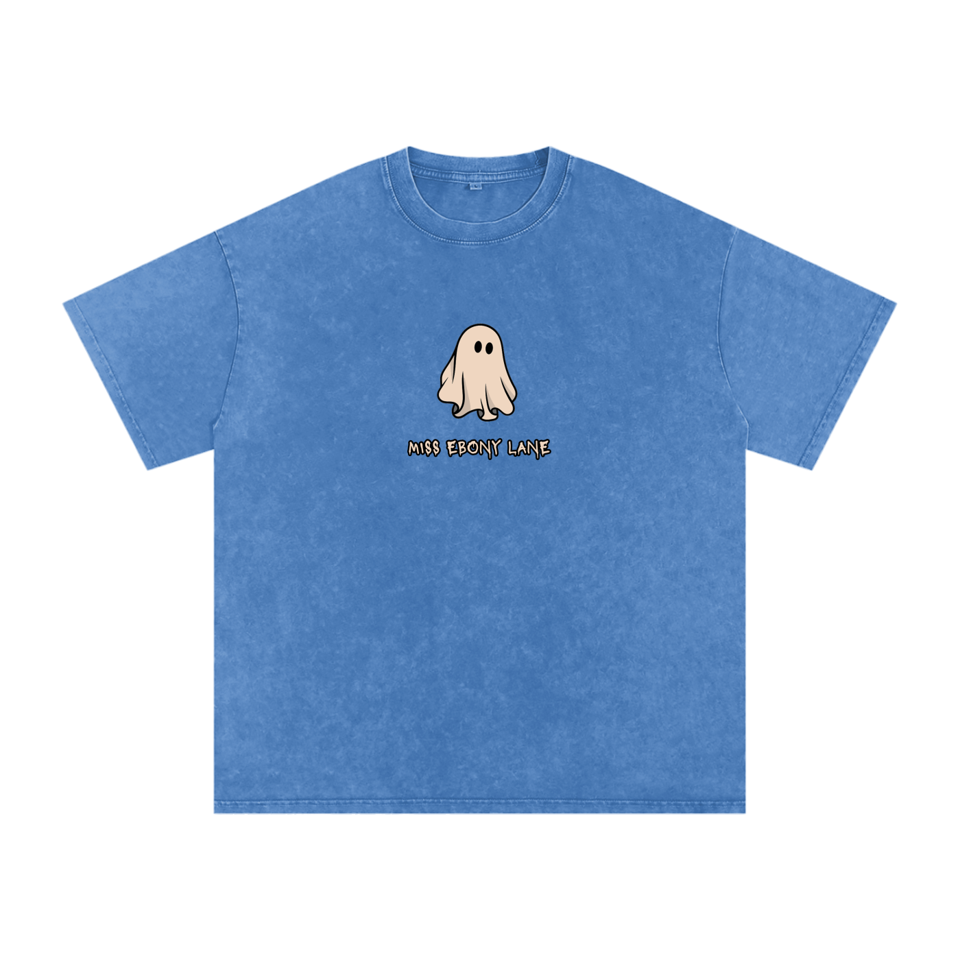 Spooky Dooky Snow Washed Oversized Cotton T-Shirt