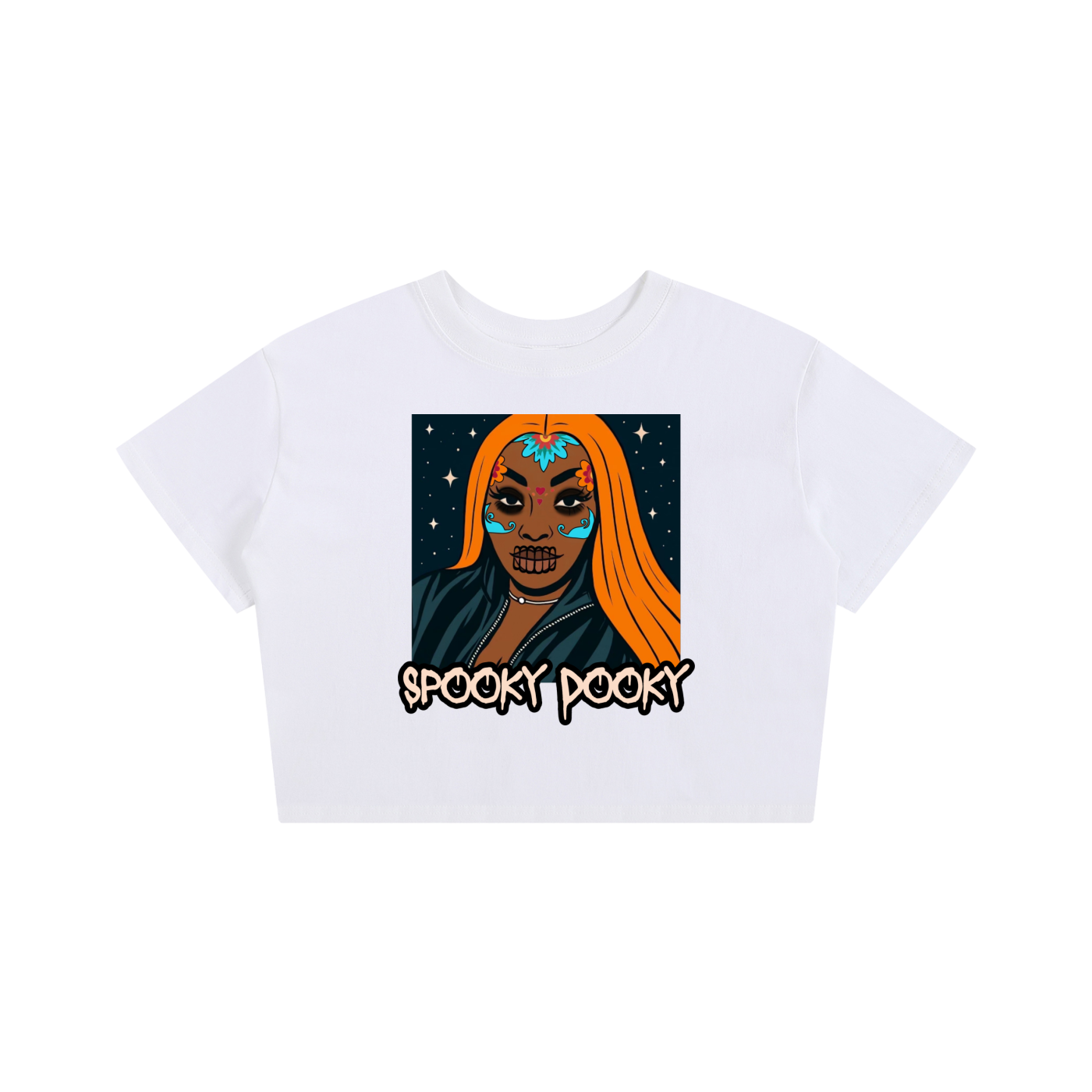 SPOOKY DOOKY Baby Tee Seamless T-Shirt