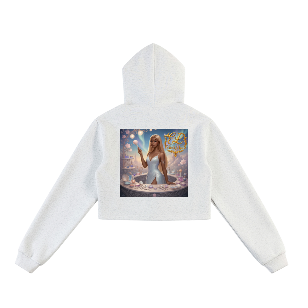Ebony Lane School for Girls Uniform Cropped Zip-Up Hoodie